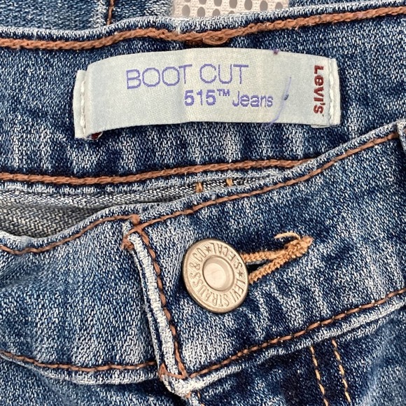 Levi's 515 Boot Cut Medium Wash Jeans - Picture 9 of 13